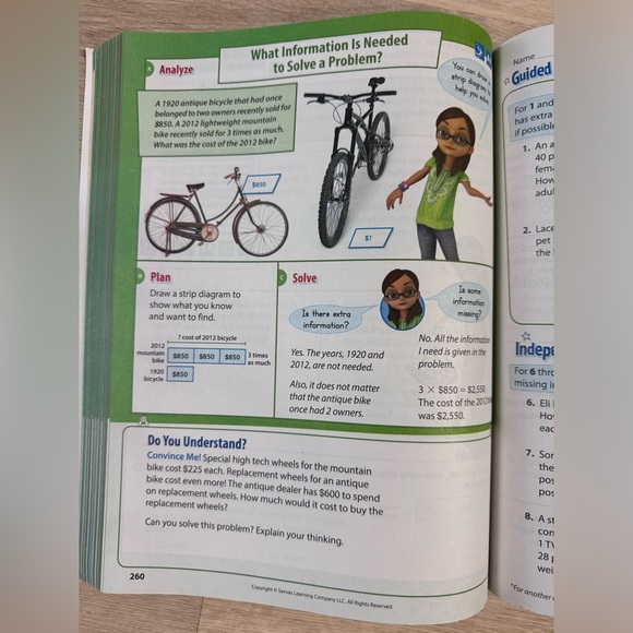 enVision Math 2.0 Texas Edition Volume 1 5th Grade Workbook - Student Edi - GOOD - Picture 3 of 4